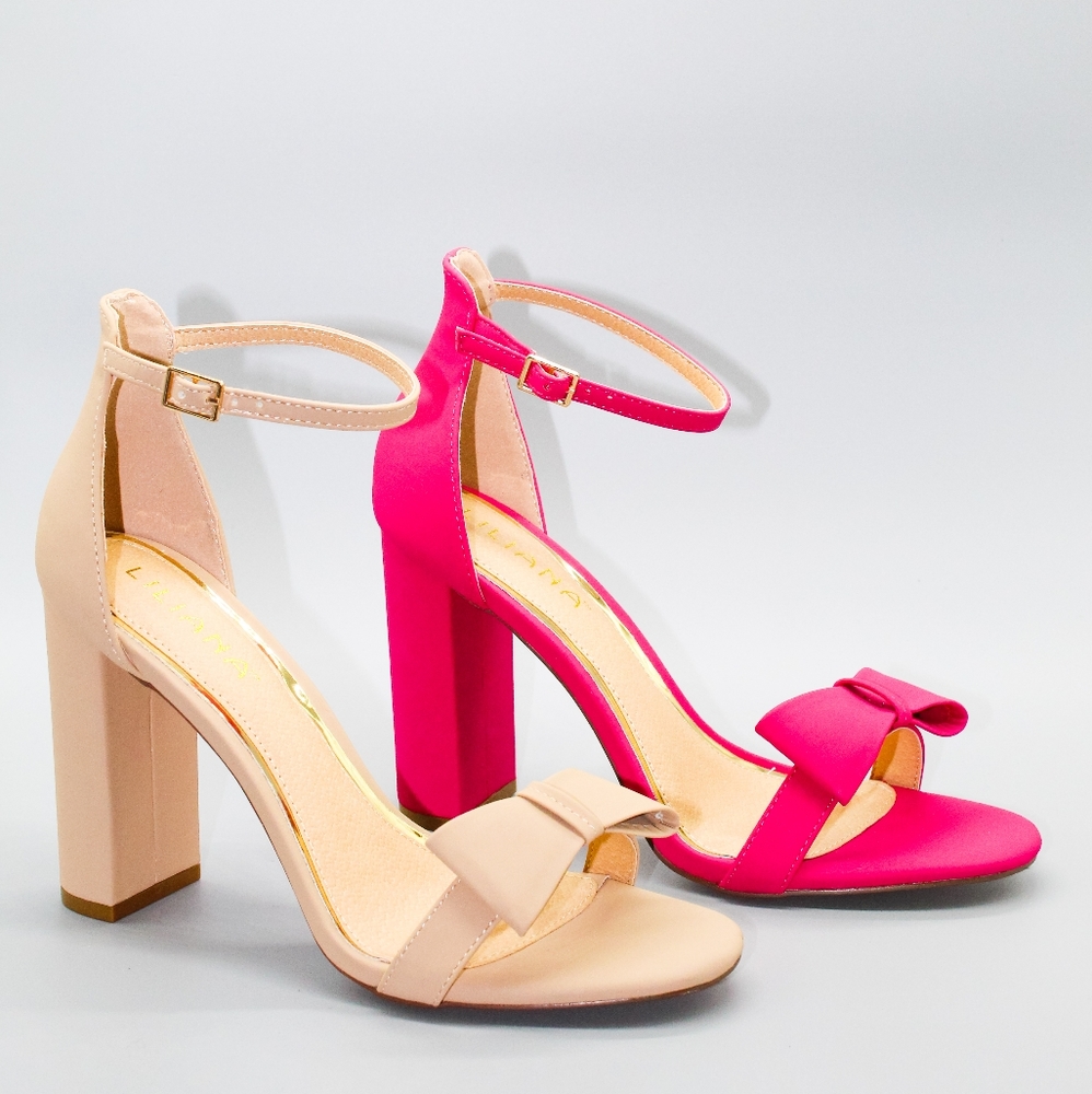 Liliana Nude Bow Heels US 8.5